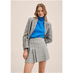 Falda pliegues cuadros -  Mujer | MANGO OUTLET Melilla