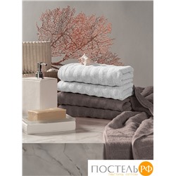 ESTIA ТОРЛЕЙ бел/беж-сер К-т полотенец 50х80-2/50х80-2, 100% хлопок, 500 г/м2