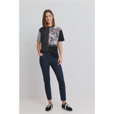 Camiseta topos encaje
