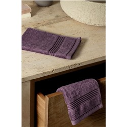 Clarette 2'li Pamuklu El Havlusu - Mor - 30x46 cm