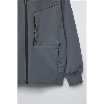 EMBOSSED SPORTY SWEATSHIRT