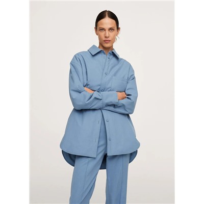 Sobrecamisa oversize bolsillos -  Mujer | MANGO OUTLET Melilla