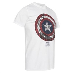 Captain America MARVEL Comic Shield Herren T-Shirt FBMTS088WHT