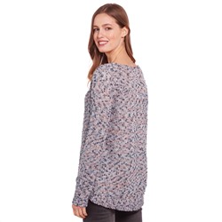 Damen Strickpullover mit Noppengarn