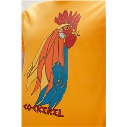 Bad Bear, Cockerel 0 Yaka Erkek Tshirt - Oranj