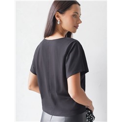 Нарядная футболка с принтом пайетками