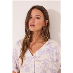 Pijama largo estampado viscosa