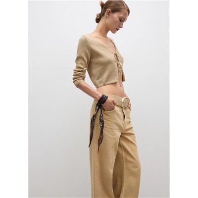Jeans wideleg loose tiro bajo