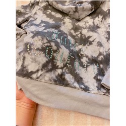 Детский велюровый костюм в расцветке тай-дай для девочек Juic*y Coutur*e