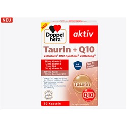 Taurin + Q10 Kapseln 30 St, 24,7 g