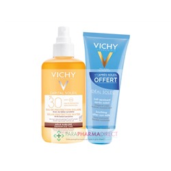 Vichy Capital Soleil SPF30 Eau de Protection Solaire Hâle Sublimé 200ml + Après Soleil 100ml OFFERT