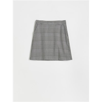 Checked mini skirt