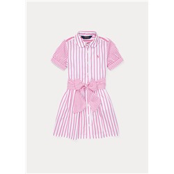 Girls 2-6x Striped Cotton Shirtdress