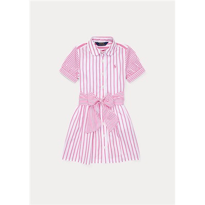Girls 2-6x Striped Cotton Shirtdress