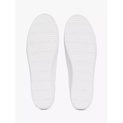 Metallic Heel Canvas Slip-On Sneaker