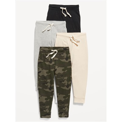Unisex Jersey-Knit Jogger Pants 4-Pack for Toddler
