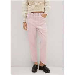 Jeans slouchy tiro alto