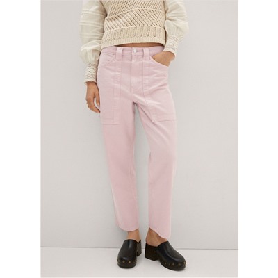 Jeans slouchy tiro alto