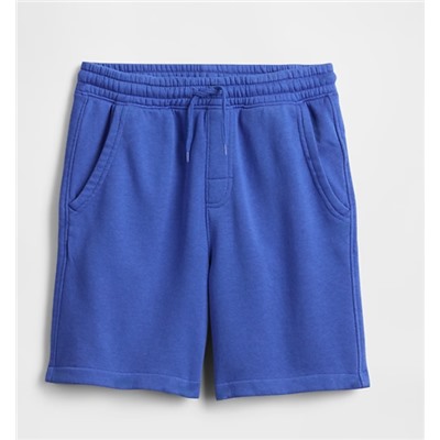 Kids Washed-Fleece Pull-On Shorts