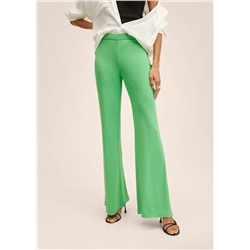 Pantalón acampanado fluido -  Mujer | MANGO OUTLET Melilla