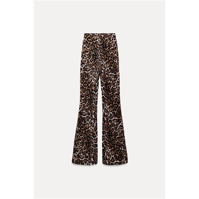 POLYAMIDE FLARED TROUSERS