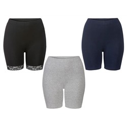 ESMARA® Leggings Damen, mit Spitze am Beinabschluss