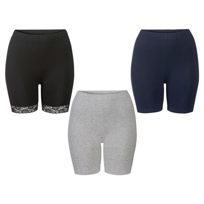 ESMARA® Leggings Damen, mit Spitze am Beinabschluss