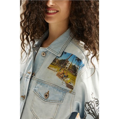 Chaqueta vaquera trucker cropped South Beach