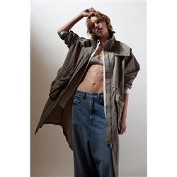 ZW COLLECTION HOODED PARKA WITH POCKETS