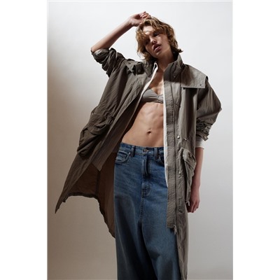 ZW COLLECTION HOODED PARKA WITH POCKETS