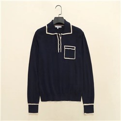 Женский тонкий пуловер с контрастной отделкой TOMMY HILFIGE*R ОРИГИНАЛ!