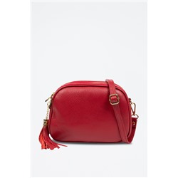 Bandolera de piel Rojo