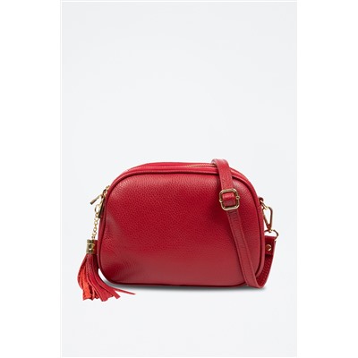Bandolera de piel Rojo