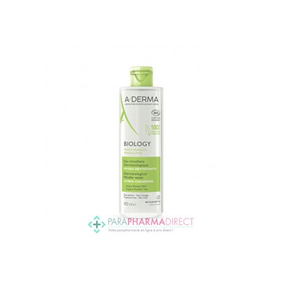 A-Derma Biology Eau Micellaire Dermatologique Hydra-Nettoyante BIO 400ml