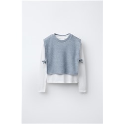 CAMISETA COMBINADA TOP PUNTO