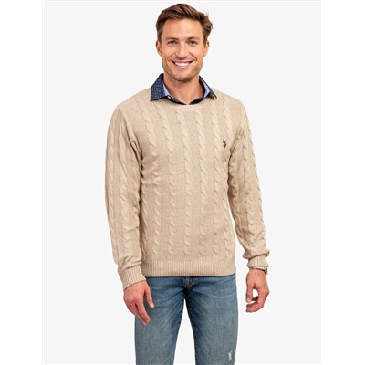 USUF2S5216-0000A  CABLE CREW NECK SWEATER