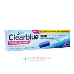 Clearblue Early Test de Grossesse Précoce 1 test