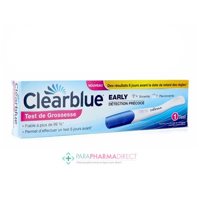 Clearblue Early Test de Grossesse Précoce 1 test