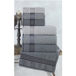Binnur Home Alia 6'lı Banyo Havlu Seti I Banyo Takımı 153-90-1131
