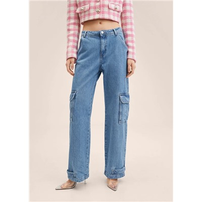 Vaqueros cargo -  Mujer | MANGO OUTLET Melilla