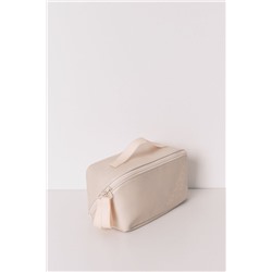 Neceser pequeño rubber marfil metaizado
