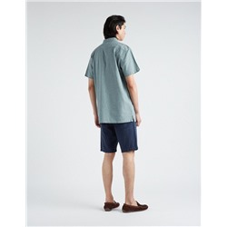 Slim Fit Denim Shorts, Men, Dark Blue