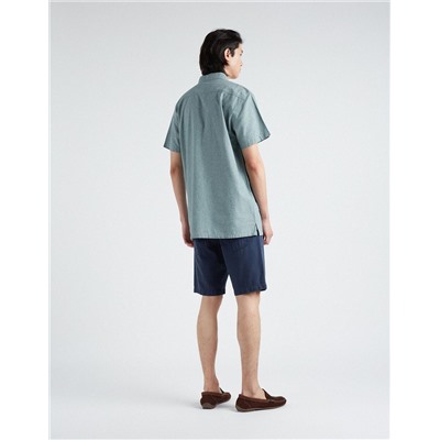 Slim Fit Denim Shorts, Men, Dark Blue