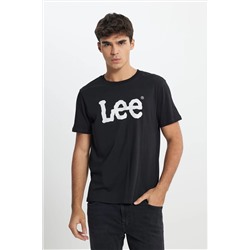 Lee, Regular Fit Normal Kesim Sıfır Yaka %100 Pamuk Logolu Tişört