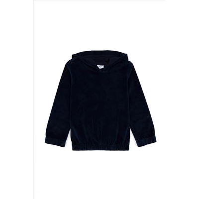 Kız Çocuk Lacivert Kapüşonlu Sweatshirt