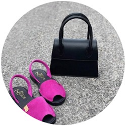 Ab.Zapatos • 3106-8 • magenta+AB.Z PELLE JOLI (390) NEGRO