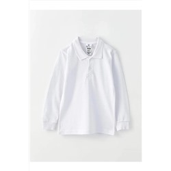 Luggi Baby Polo Yaka Uzun Kol Okul T-shirt LG-10120