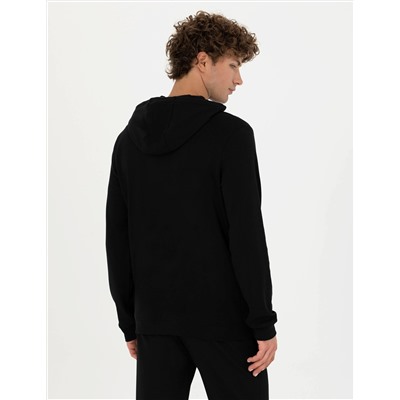Siyah Regular Fit Hırka
