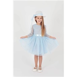 AHENGİM Kız Çocuk Elbise Kız Şapkalı Elbise Kız Elbise Tül Elbise Ak2228 1-2-10001159