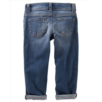 Rip-&-Repair Girlfriend Jeans - Southampton Wash